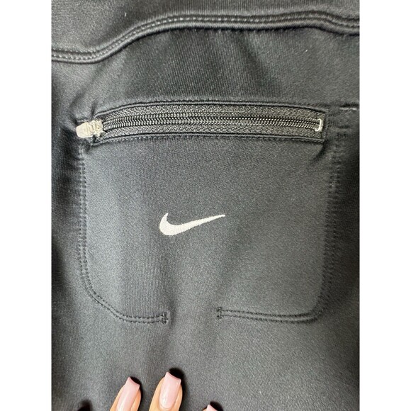 Men’s Nike Fit Dry Track‎ Black Pants Size Large Sweats Gym Workout Casual Cool - Picture 3 of 9